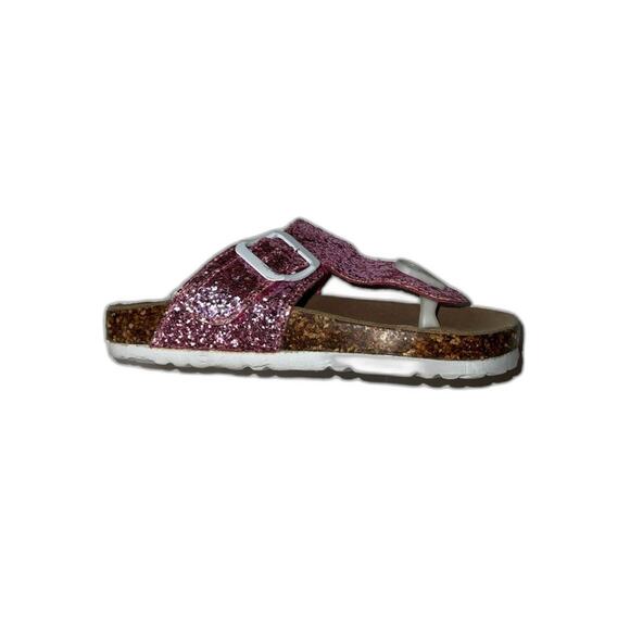 Capelli of New York girls Pink and white glitter Sandals size 2.5 - Picture 2 of 9